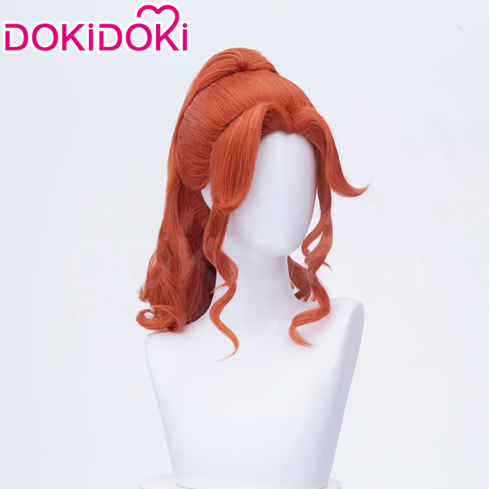 【Original Ver Ready For Ship】DokiDoki Game Identity V Cosplay Archer Wig Long Curly Brown Hair Brynhildr Vilulf idv The Anachronic Vilulf - Image 9