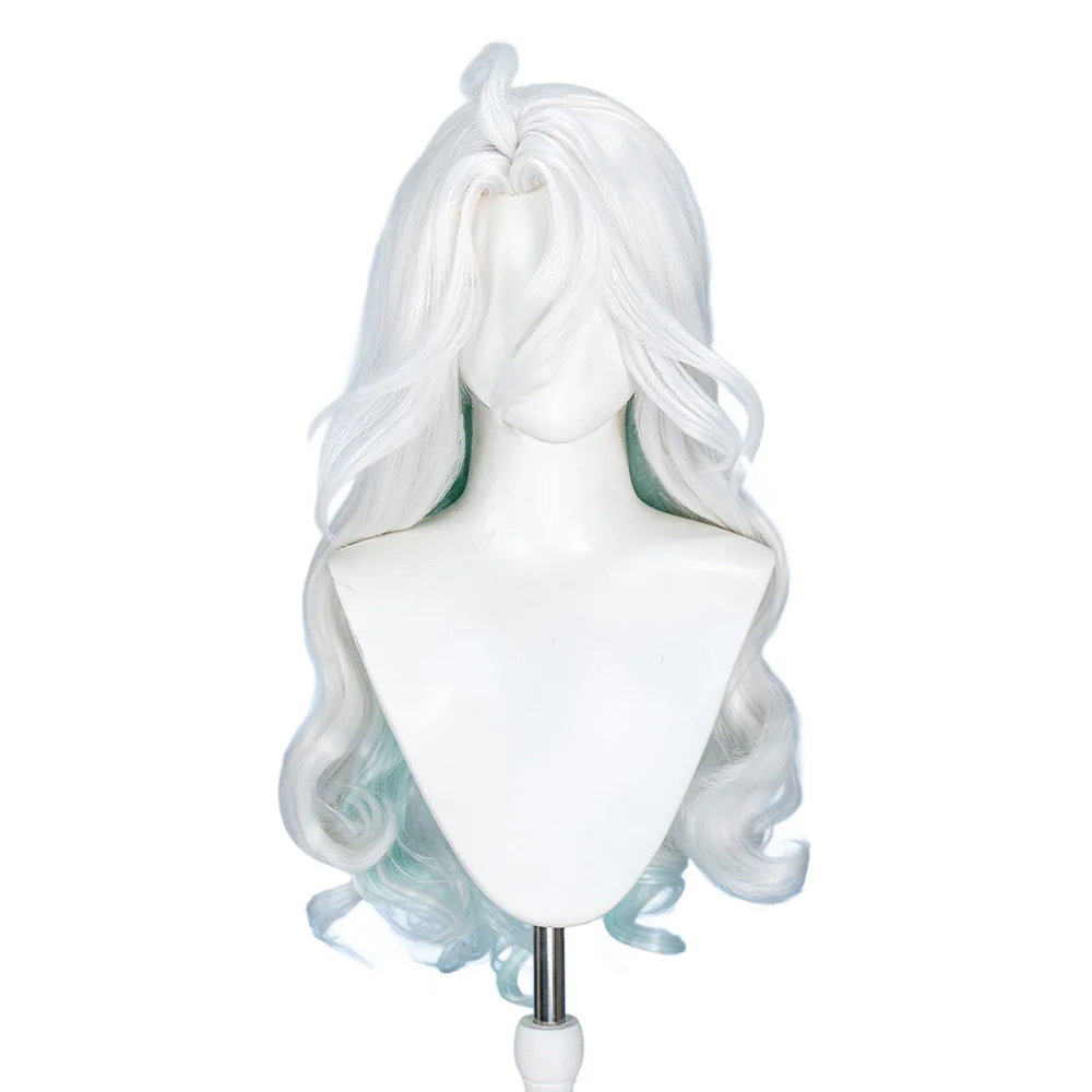 【Ready For Ship】DokiDoki Game Identity V Cosplay Mrs. Red Bloody Queen Mary Wig Afterimage of Hope Long Curly White Light Green Hair - Image 11
