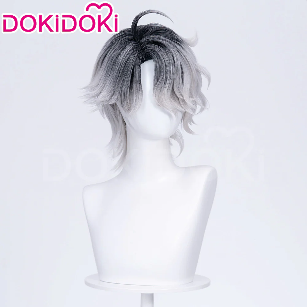 【Ready For Ship】DokiDoki Game Identity V Copslay Patient Doctor Wig Short Curly Black / White - Image 3