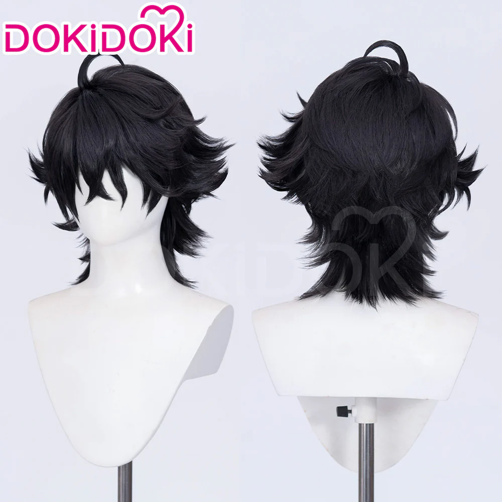 【Ready For Ship】DokiDoki Game Identity V Copslay Patient Emil Wig Short Curly Black