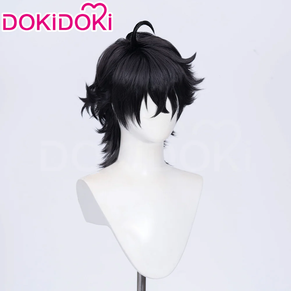 【Ready For Ship】DokiDoki Game Identity V Copslay Patient Emil Wig Short Curly Black - Image 3