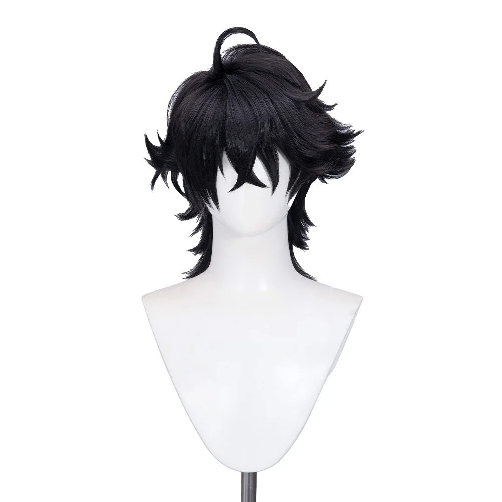 【Ready For Ship】DokiDoki Game Identity V Copslay Patient Emil Wig Short Curly Black - Image 5