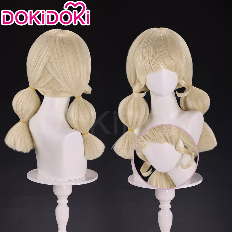 【Ready For Ship】DokiDoki Game Identity V Cosplay Cheerleader Lily Barriere Wig Long Straight Yellow Hair