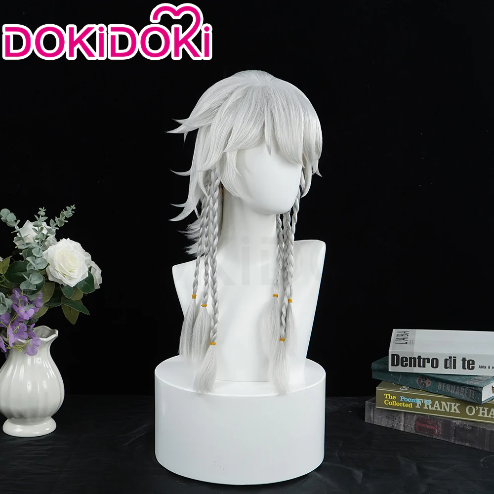 【In Stock】DokiDoki Game Identity V Cosplay Ithaqua Night Watch Wig Long White Hair idv - Image 2