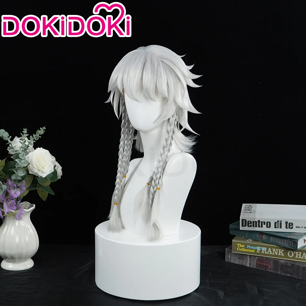 【In Stock】DokiDoki Game Identity V Cosplay Ithaqua Night Watch Wig Long White Hair idv - Image 3