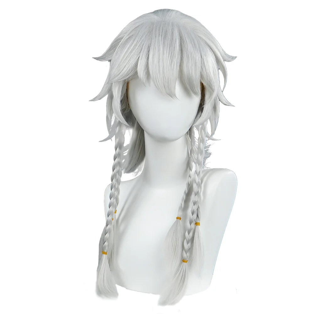 【In Stock】DokiDoki Game Identity V Cosplay Ithaqua Night Watch Wig Long White Hair idv - Image 5