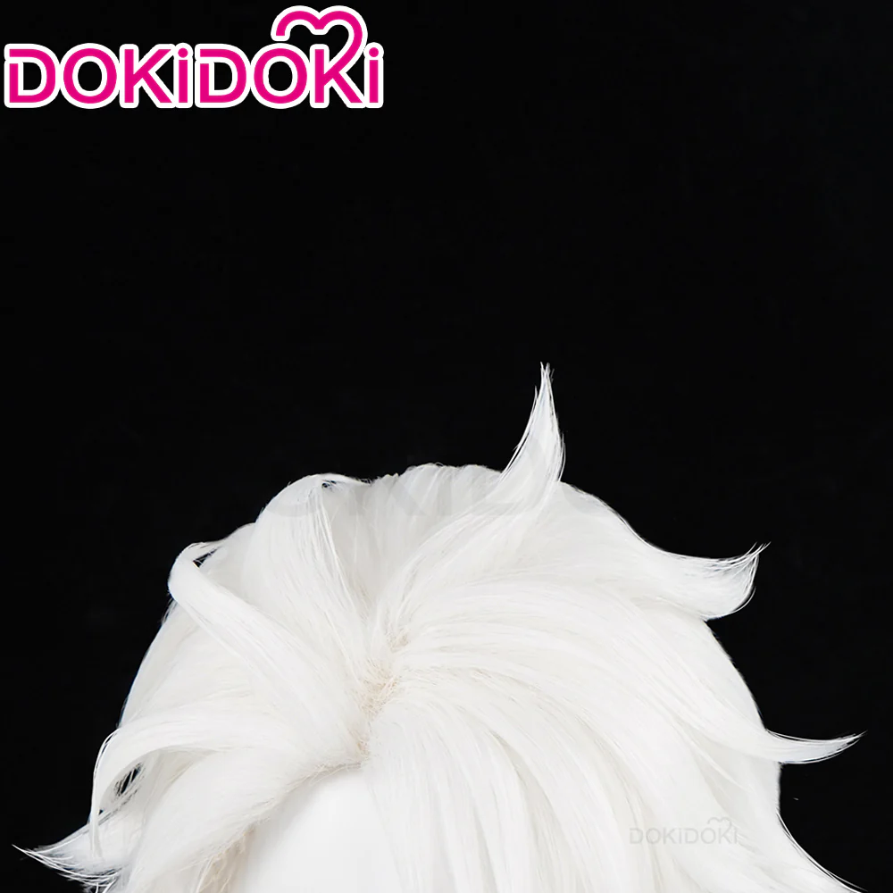 【Ready For Ship】DokiDoki Game Identity V Hidden Truth - Pure White Prophet Cosplay Seer Eli Clark Wig Short White Hair idv - Image 4