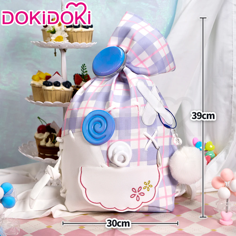 【In Stock】DokiDoki Game Infinity Nikki Cosplay Nikki Prop Sad Sack Purple White Bag Ready to Shine