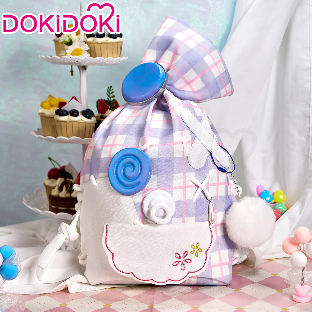 【In Stock】DokiDoki Game Infinity Nikki Cosplay Nikki Prop Sad Sack Purple White Bag Ready to Shine - Image 2
