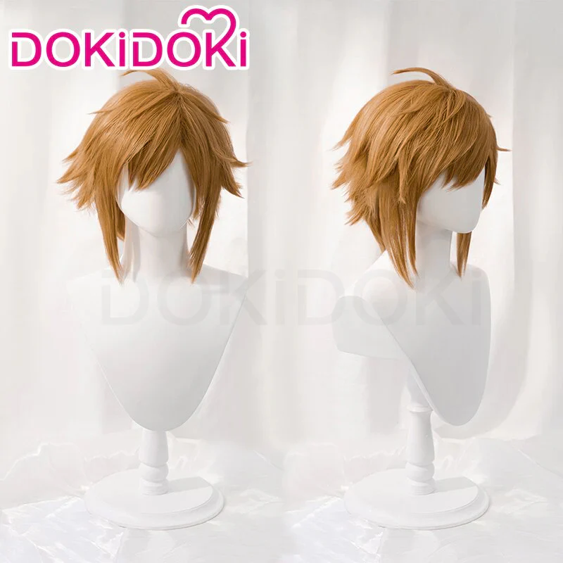 【Ready For Ship】DokiDoki Game Kingdom Hearts 4 Cosplay Sora Wig Short Straight Brown  Wig Men