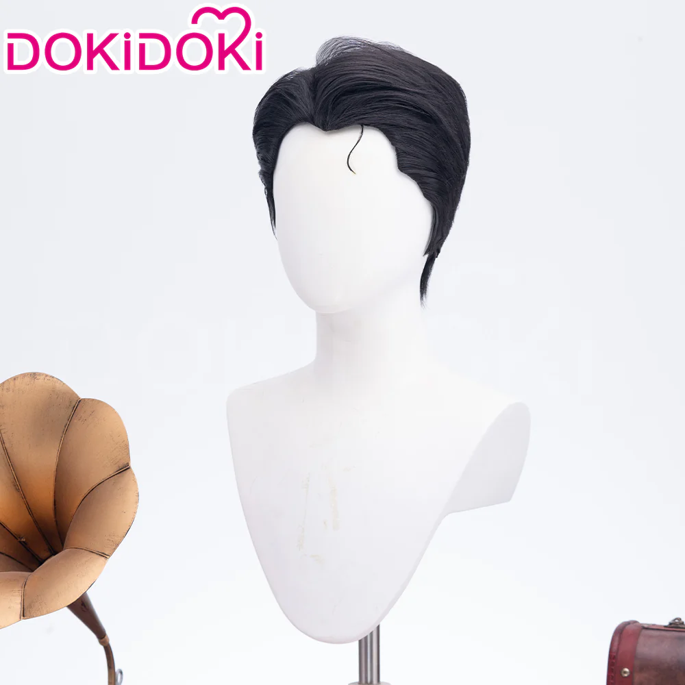 【Ready For Ship】DokiDoki Game Lord of the Mysteries Cosplay Dunn Smith Black Short Wig - Image 2
