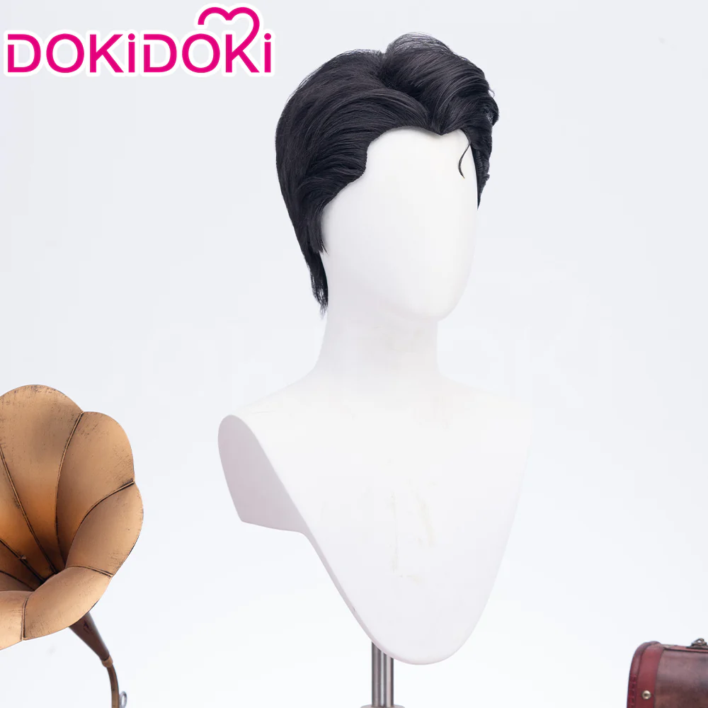 【Ready For Ship】DokiDoki Game Lord of the Mysteries Cosplay Dunn Smith Black Short Wig - Image 3