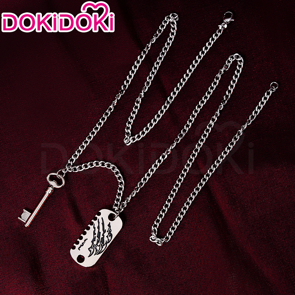 【Partially Ready For Ship】DokiDoki Game Love And Deepspace Cosplay Caleb Wig / Necklace / Bracelet Short Straight Black Brown Hair Mullet Cosmic Horizon Wolf Cut - Image 22