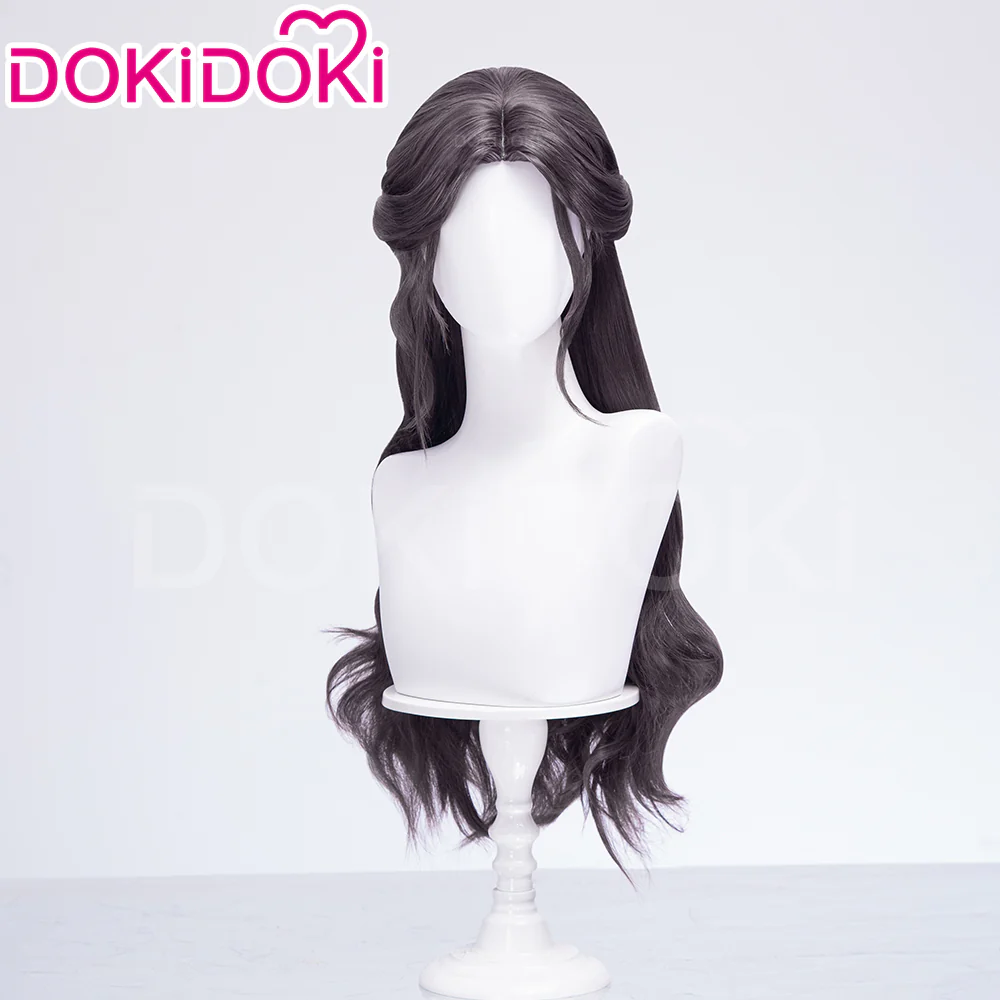 DokiDoki Game Love And Deepspace Cosplay Main Character Lemuria Sea God Wig / Bracelet Long Curly Black Hair MC Submerged Eclipse Rafayel - Image 3