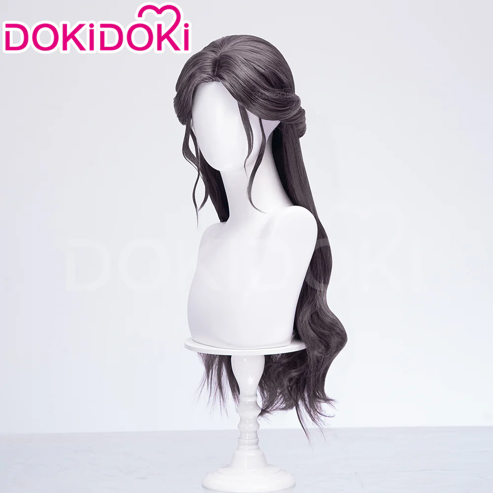 DokiDoki Game Love And Deepspace Cosplay Main Character Lemuria Sea God Wig / Bracelet Long Curly Black Hair MC Submerged Eclipse Rafayel - Image 4