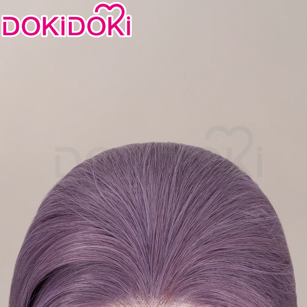 【Front Lace】DokiDoki Game Love And Deepspace Cosplay Main Character Wig Long Straight Purple Hair Women - Image 4