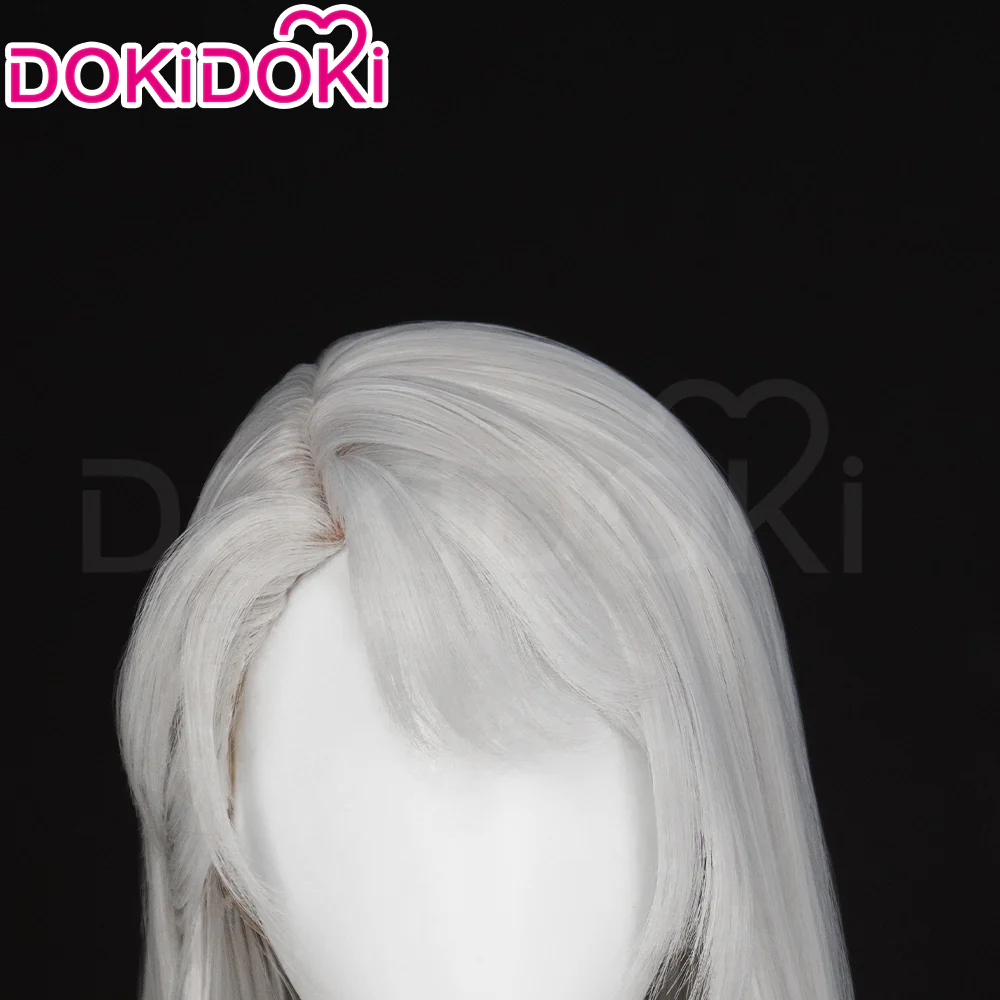 DokiDoki Game Love And Deepspace Cosplay Main Character Wig Long Straight Silver Milk Tea Brown Hair MC Scarlet Passion / Silverwing Fiend Sylus - Image 5