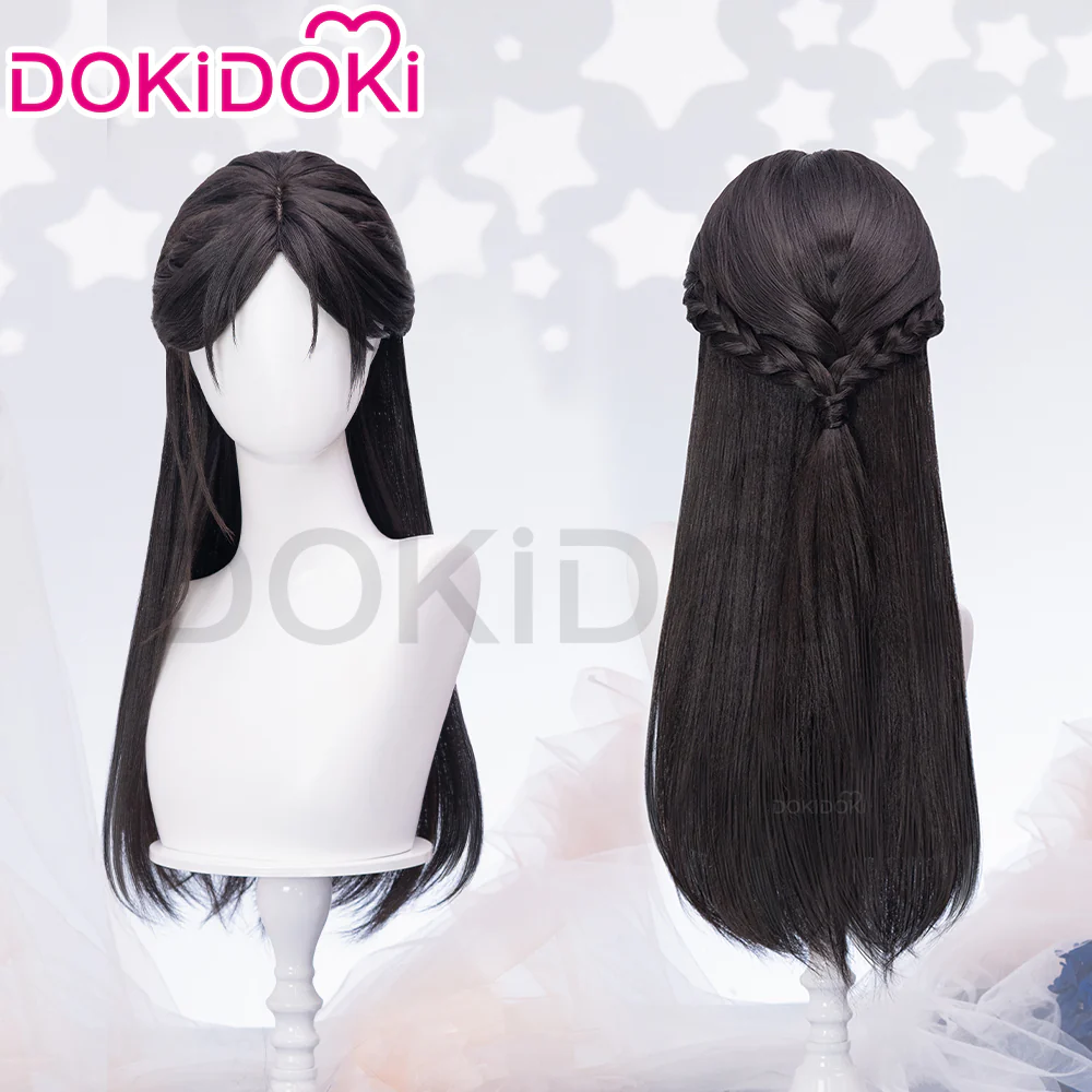 【Partially Ready For Ship】DokiDoki Game Love And Deepspace Cosplay Protagonist MC Wedding Wig / Veil / Headwear Xavier / Sylus / Zayne / Rafayel / Caleb  Black Hair Buns - Image 16
