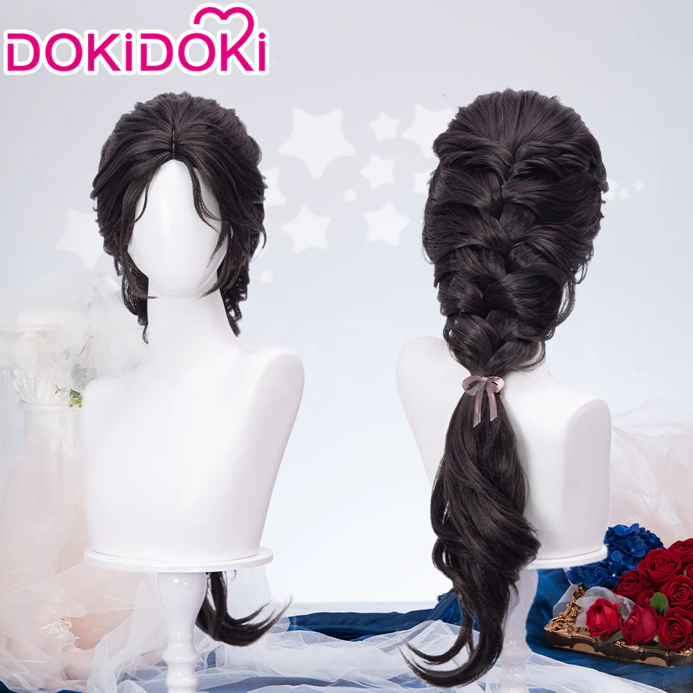 【Partially Ready For Ship】DokiDoki Game Love And Deepspace Cosplay Protagonist MC Wedding Wig / Veil / Headwear Xavier / Sylus / Zayne / Rafayel / Caleb  Black Hair Buns - Image 20