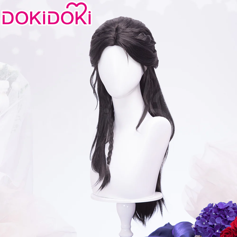 【Partially Ready For Ship】DokiDoki Game Love And Deepspace Cosplay Protagonist MC Wedding Wig / Veil / Headwear Xavier / Sylus / Zayne / Rafayel / Caleb  Black Hair Buns - Image 27