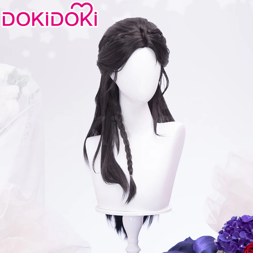 【Partially Ready For Ship】DokiDoki Game Love And Deepspace Cosplay Protagonist MC Wedding Wig / Veil / Headwear Xavier / Sylus / Zayne / Rafayel / Caleb  Black Hair Buns - Image 28