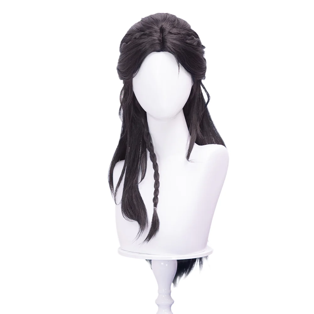 【Partially Ready For Ship】DokiDoki Game Love And Deepspace Cosplay Protagonist MC Wedding Wig / Veil / Headwear Xavier / Sylus / Zayne / Rafayel / Caleb  Black Hair Buns - Image 30