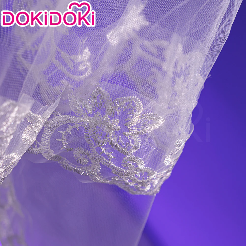 【Partially Ready For Ship】DokiDoki Game Love And Deepspace Cosplay Protagonist MC Wedding Wig / Veil / Headwear Xavier / Sylus / Zayne / Rafayel / Caleb  Black Hair Buns - Image 41