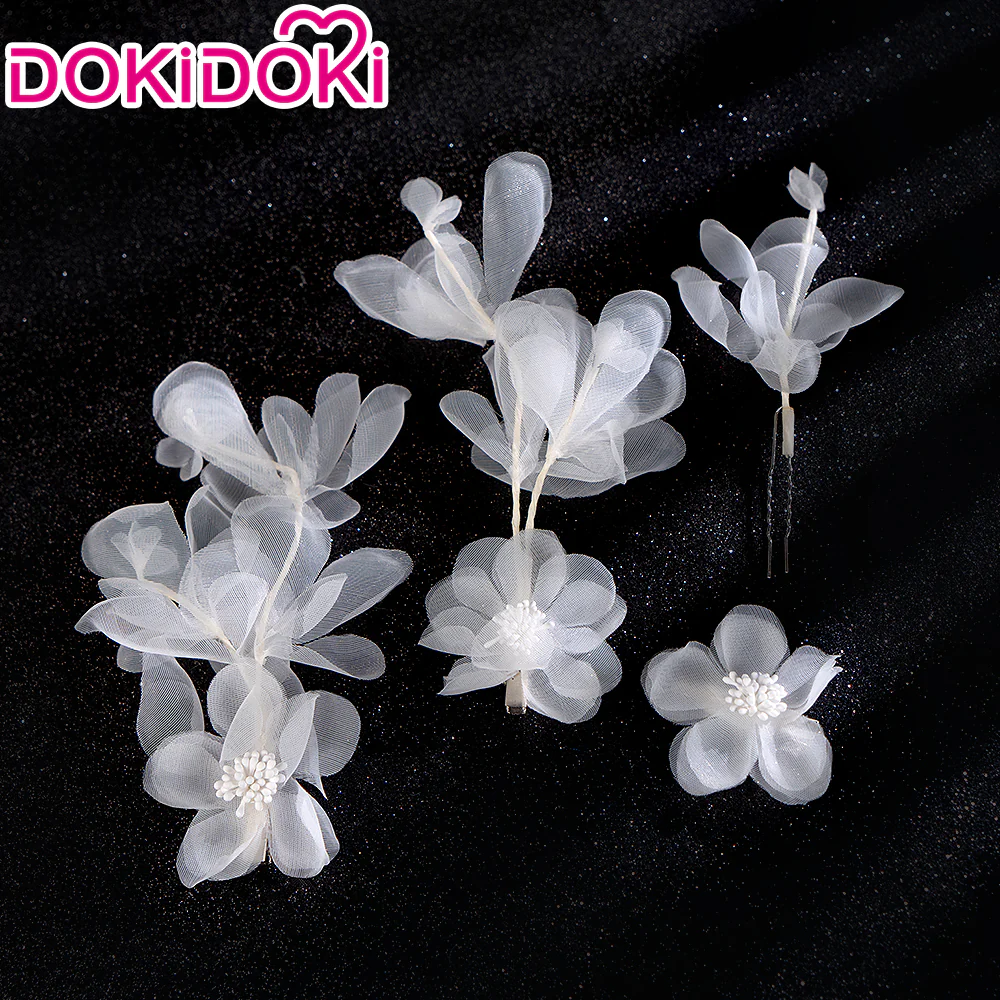 【Partially Ready For Ship】DokiDoki Game Love And Deepspace Cosplay Protagonist MC Wedding Wig / Veil / Headwear Xavier / Sylus / Zayne / Rafayel / Caleb  Black Hair Buns - Image 44