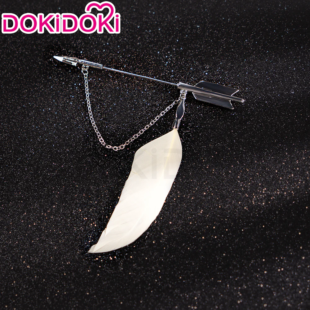 DokiDoki Game Love And Deepspace Cosplay Sylus Prop Goodcat Code Feather Brooch Scarlet Nocturne - Image 2