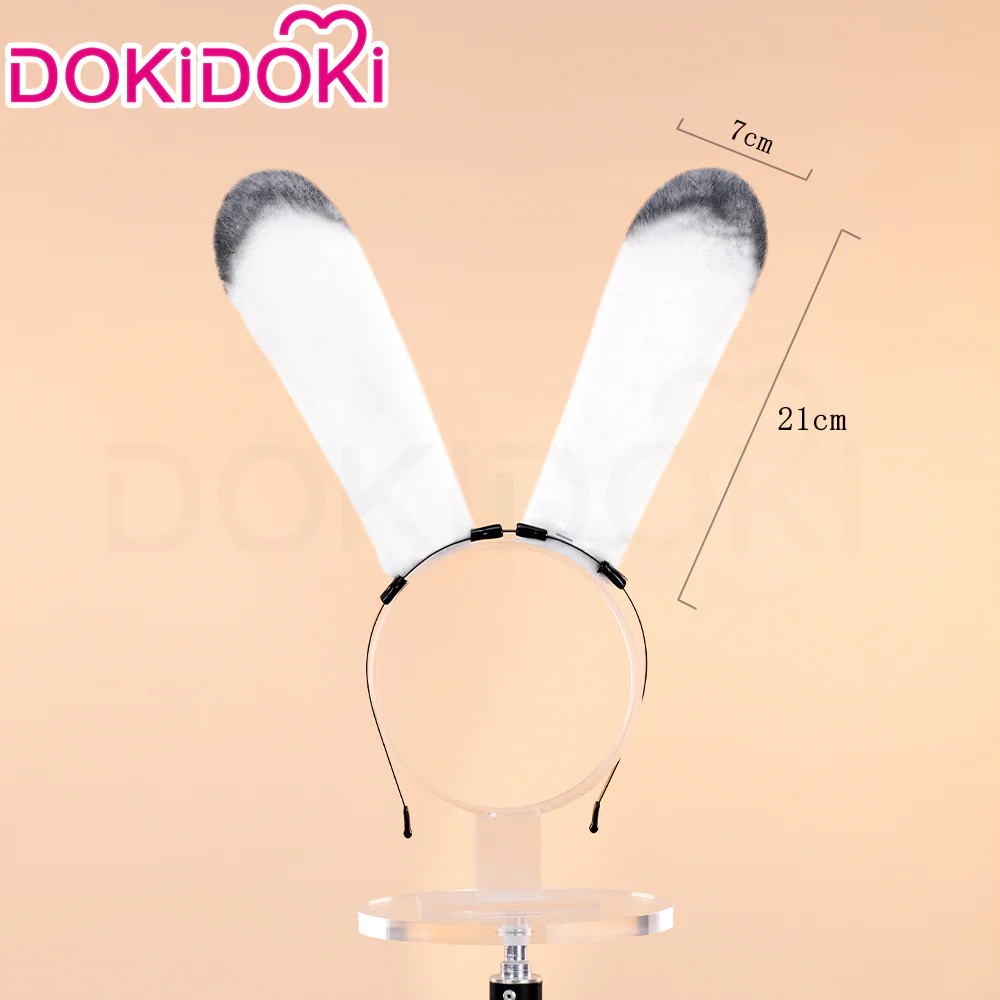 【Partially Ready For Ship】DokiDoki Game Love And Deepspace Cosplay Xavier Wig / Rabbit Ears/ Brooch Headband / Crown Short Straight Linen Hair Mullet Sleepless Night Fallen Crown Lustrefall King of Darknight - Image 11