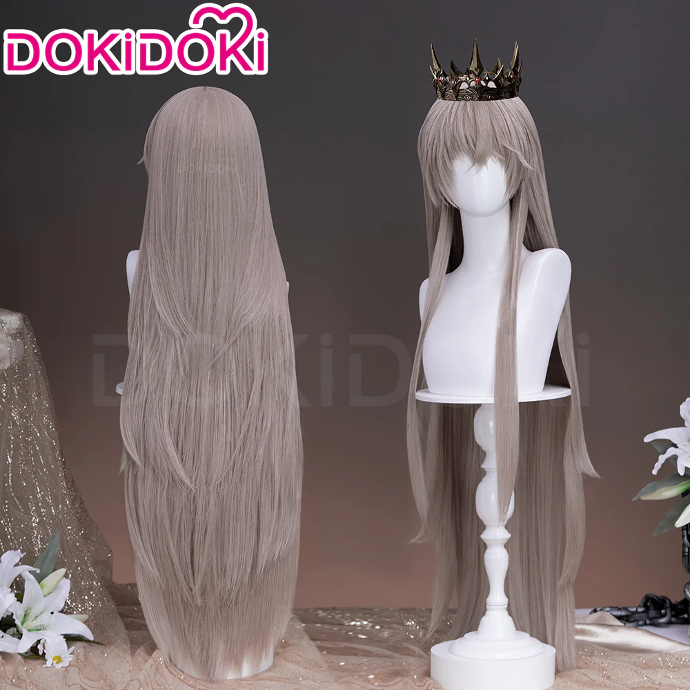 【Partially Ready For Ship】DokiDoki Game Love And Deepspace Cosplay Xavier Wig / Rabbit Ears/ Brooch Headband / Crown Short Straight Linen Hair Mullet Sleepless Night Fallen Crown Lustrefall King of Darknight - Image 13