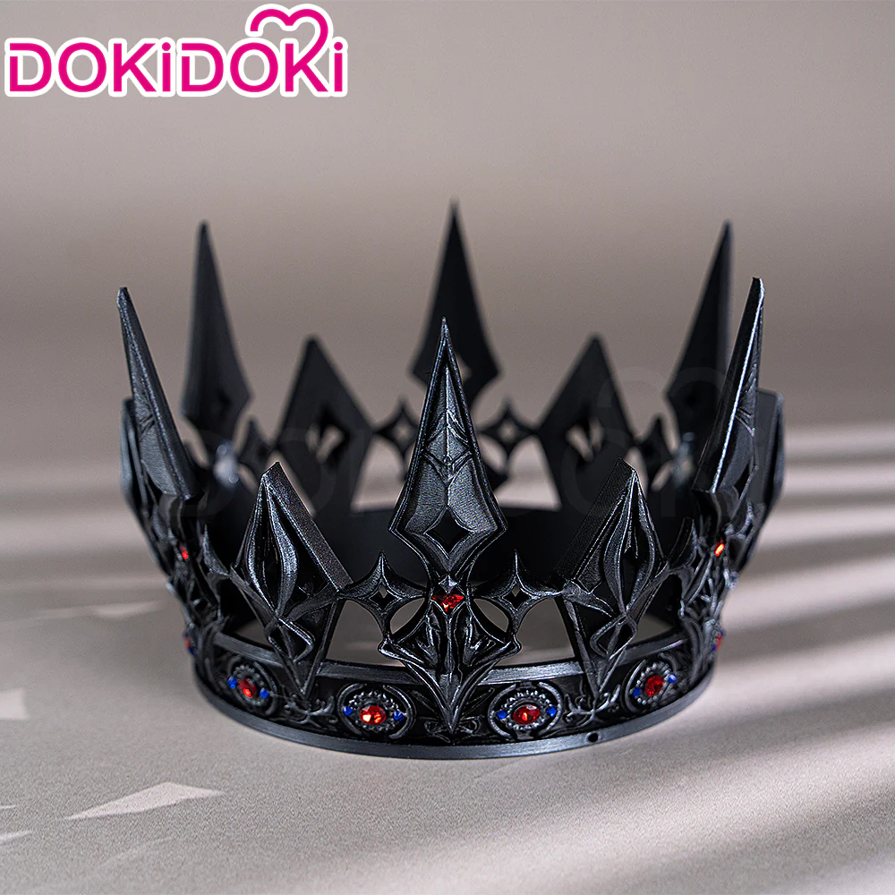 【Partially Ready For Ship】DokiDoki Game Love And Deepspace Cosplay Xavier Wig / Rabbit Ears/ Brooch Headband / Crown Short Straight Linen Hair Mullet Sleepless Night Fallen Crown Lustrefall King of Darknight - Image 29