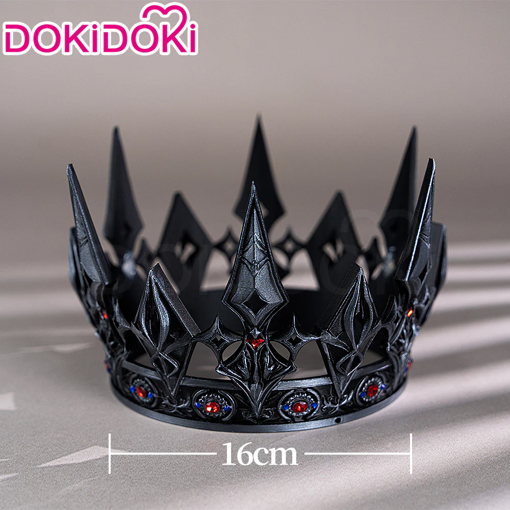 【Partially Ready For Ship】DokiDoki Game Love And Deepspace Cosplay Xavier Wig / Rabbit Ears/ Brooch Headband / Crown Short Straight Linen Hair Mullet Sleepless Night Fallen Crown Lustrefall King of Darknight - Image 30