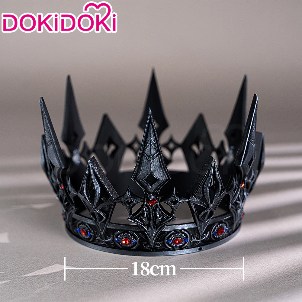 【Partially Ready For Ship】DokiDoki Game Love And Deepspace Cosplay Xavier Wig / Rabbit Ears/ Brooch Headband / Crown Short Straight Linen Hair Mullet Sleepless Night Fallen Crown Lustrefall King of Darknight - Image 31