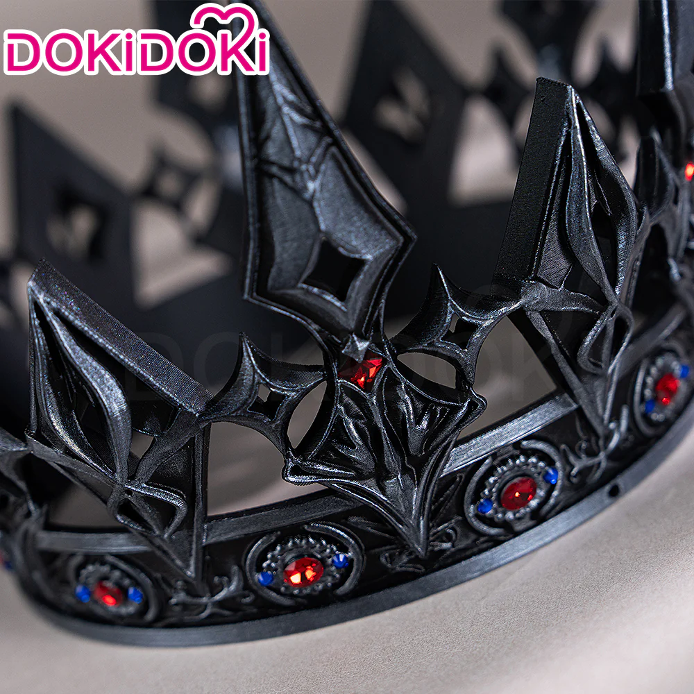 【Partially Ready For Ship】DokiDoki Game Love And Deepspace Cosplay Xavier Wig / Rabbit Ears/ Brooch Headband / Crown Short Straight Linen Hair Mullet Sleepless Night Fallen Crown Lustrefall King of Darknight - Image 32