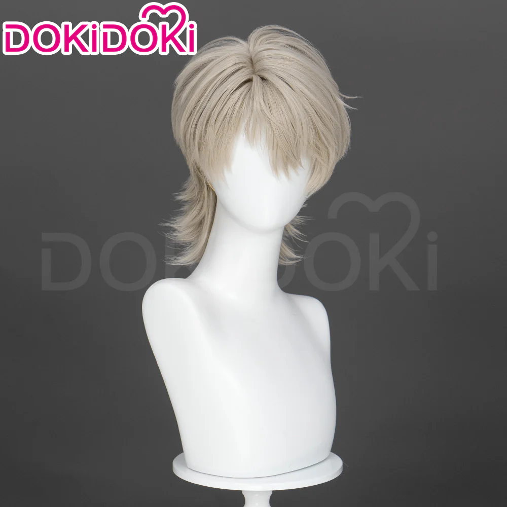 【Partially Ready For Ship】DokiDoki Game Love And Deepspace Cosplay Xavier Wig / Rabbit Ears/ Brooch Headband / Crown Short Straight Linen Hair Mullet Sleepless Night Fallen Crown Lustrefall King of Darknight - Image 7