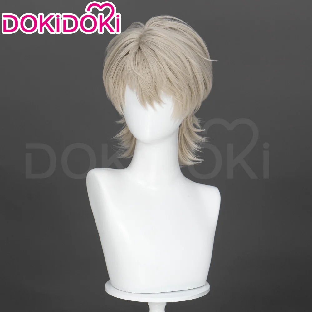 【Partially Ready For Ship】DokiDoki Game Love And Deepspace Cosplay Xavier Wig / Rabbit Ears/ Brooch Headband / Crown Short Straight Linen Hair Mullet Sleepless Night Fallen Crown Lustrefall King of Darknight - Image 8