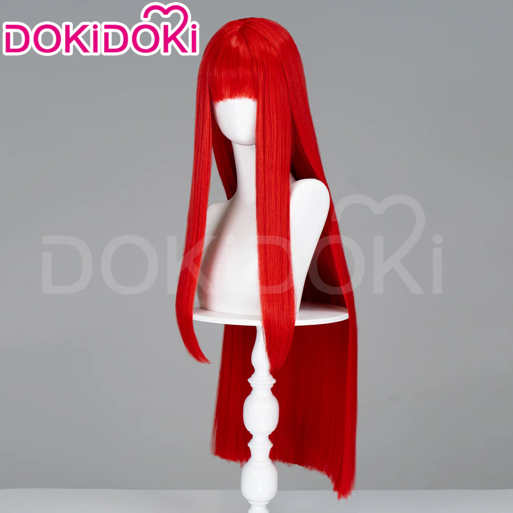 【Ready For Ship】Dokidoki Game Metaphor: ReFantazio Cosplay Hulkenberg Wig Long Straight Red Hair - Image 3
