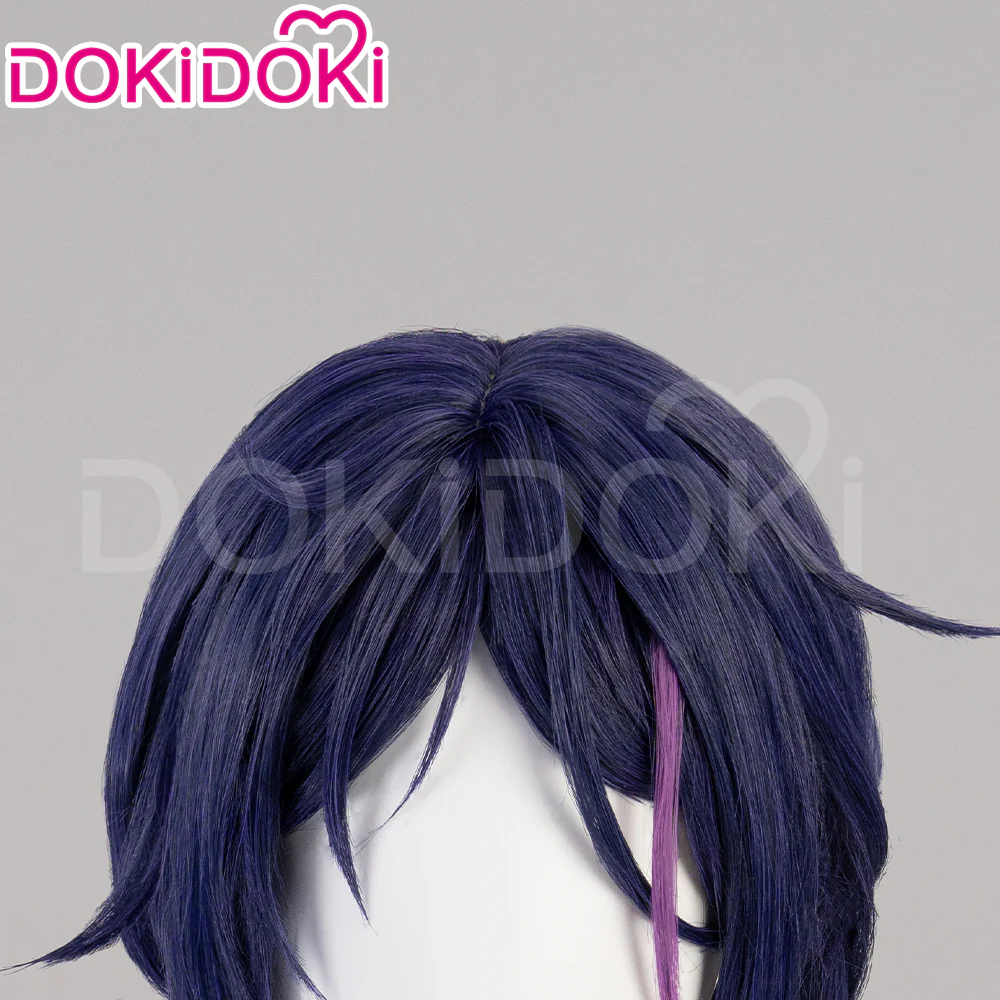 【Partially Ready For Ship】DokiDoki Game MiSide Cosplay Mita Wig / Scrunchies / Hairband / Hair Clips / Hat Long Curly Dark Purple Hair Twin Ponytails - Image 11