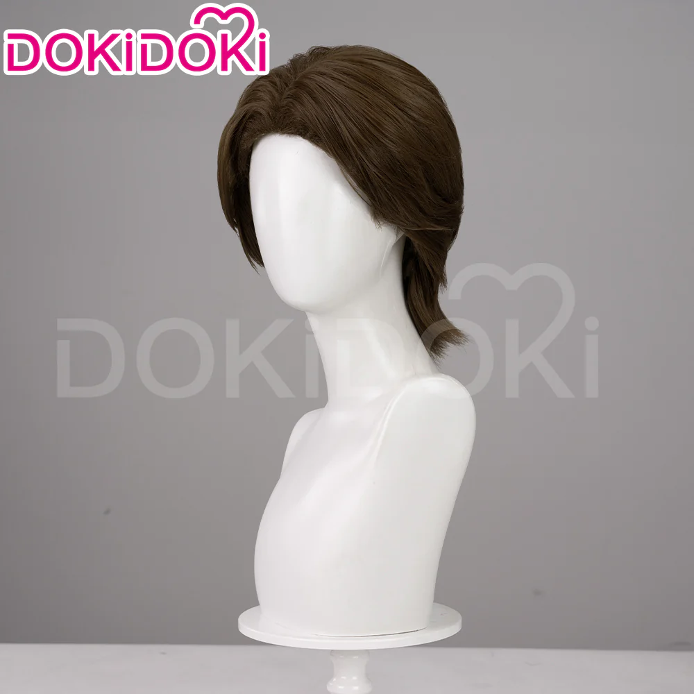 【Ready For Ship】DokiDoki Game Mouthwashing Cosplay Jimmy Wig Short Straight Brown Hair - Image 2