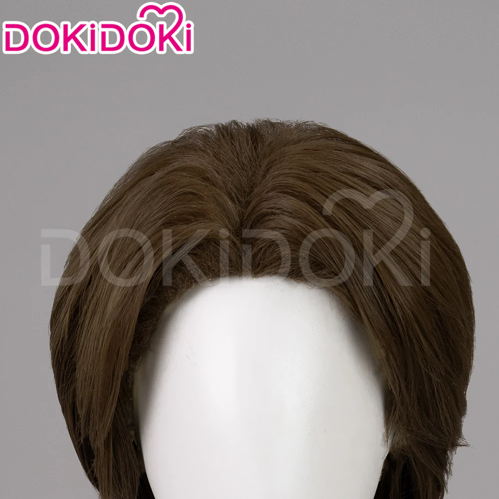 【Ready For Ship】DokiDoki Game Mouthwashing Cosplay Jimmy Wig Short Straight Brown Hair - Image 4