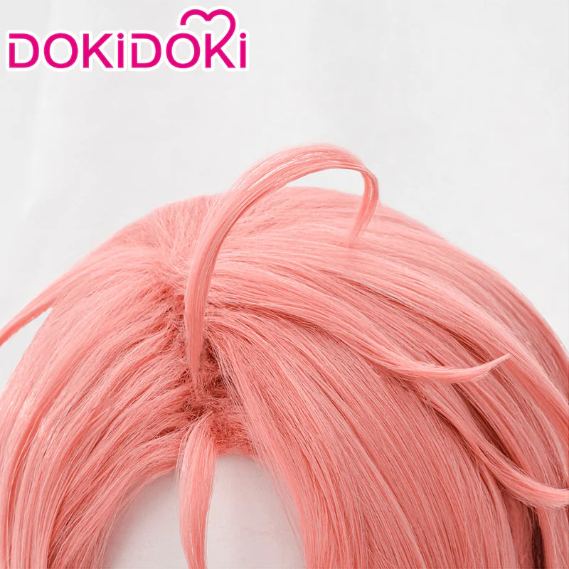 【Ready For Ship】DokiDoki Game Nu: Carnival Cosplay Aster Cosplay Wig Pink Short Hair - Image 4
