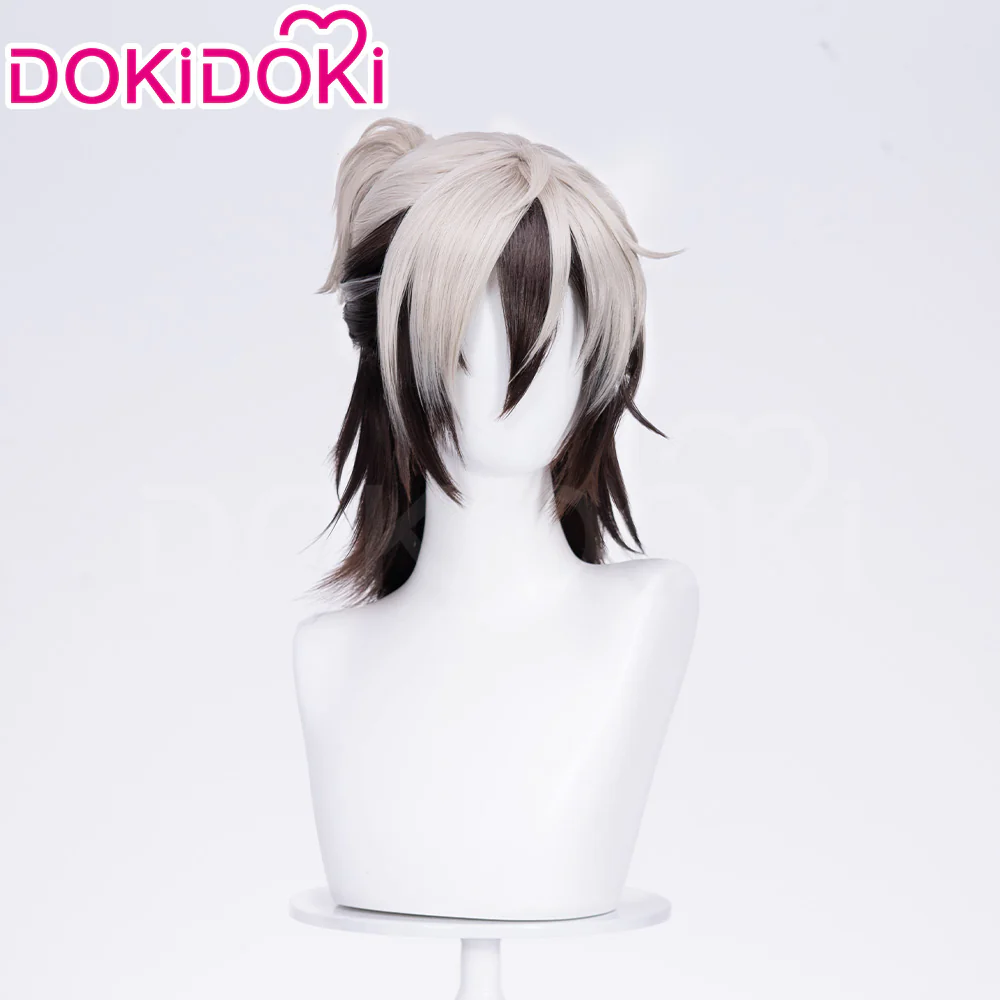 【Ready For Ship】DokiDoki Game Nu: Carnival Cosplay Rei Wig Black White - Image 2