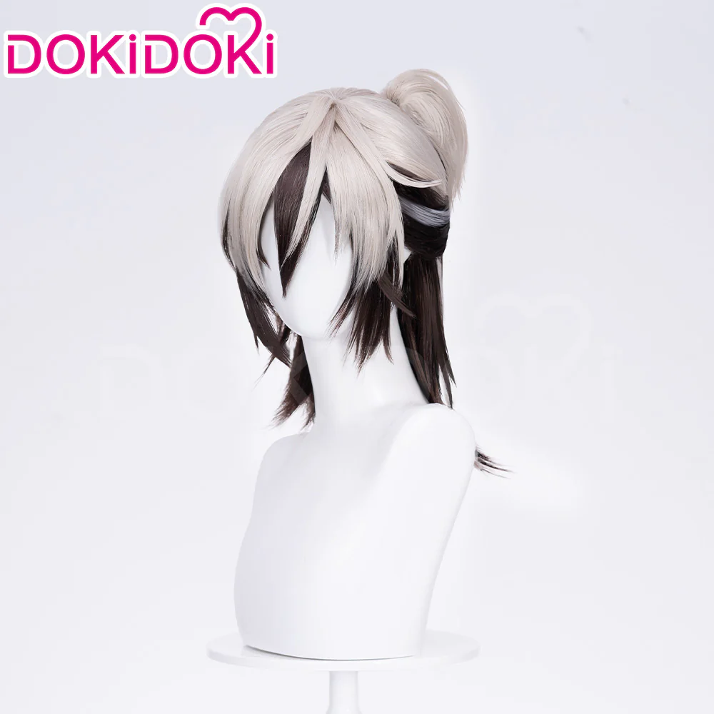 【Ready For Ship】DokiDoki Game Nu: Carnival Cosplay Rei Wig Black White - Image 3