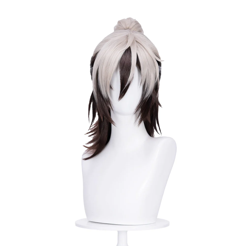 【Ready For Ship】DokiDoki Game Nu: Carnival Cosplay Rei Wig Black White - Image 5