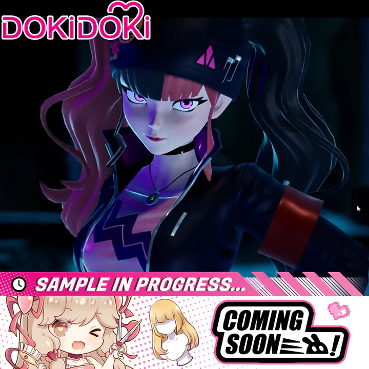DokiDoki Game Palworld Cosplay Zoe & Grizzbolt  Wig Long Straight Hair