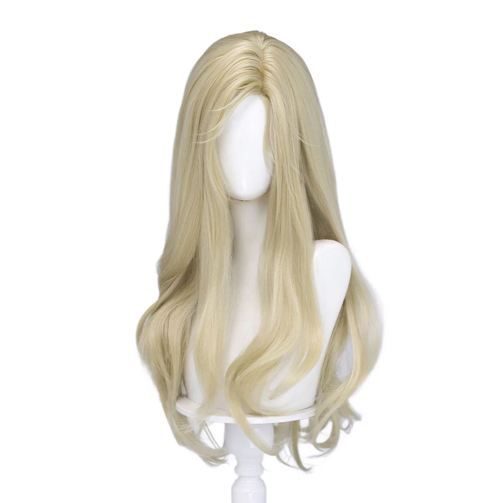 DokiDoki Game PRAGMATA Cosplay Diana Wig Long Curly Blonde Hair - Image 2