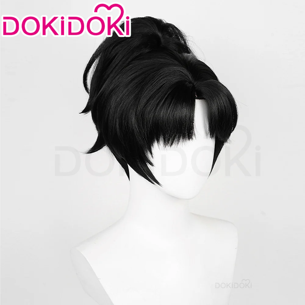DokiDoki Game Reverse:1999 Cosplay Nai Maang Dik Si An-an Lee Wig Straight Black Ponytail Hair An'an - Image 3
