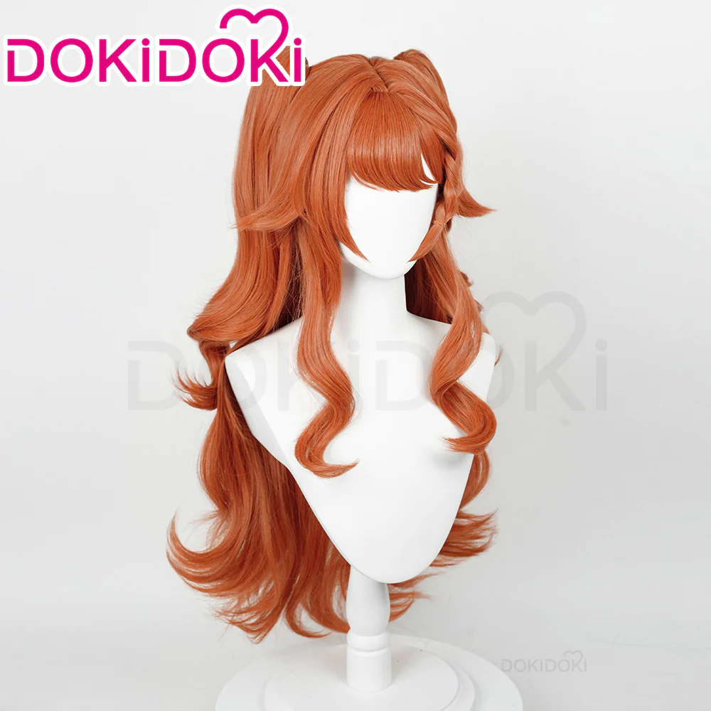 DokiDoki Game Reverse:1999 Cosplay Sonetto Wig Long Curly Orange Hair - Image 2