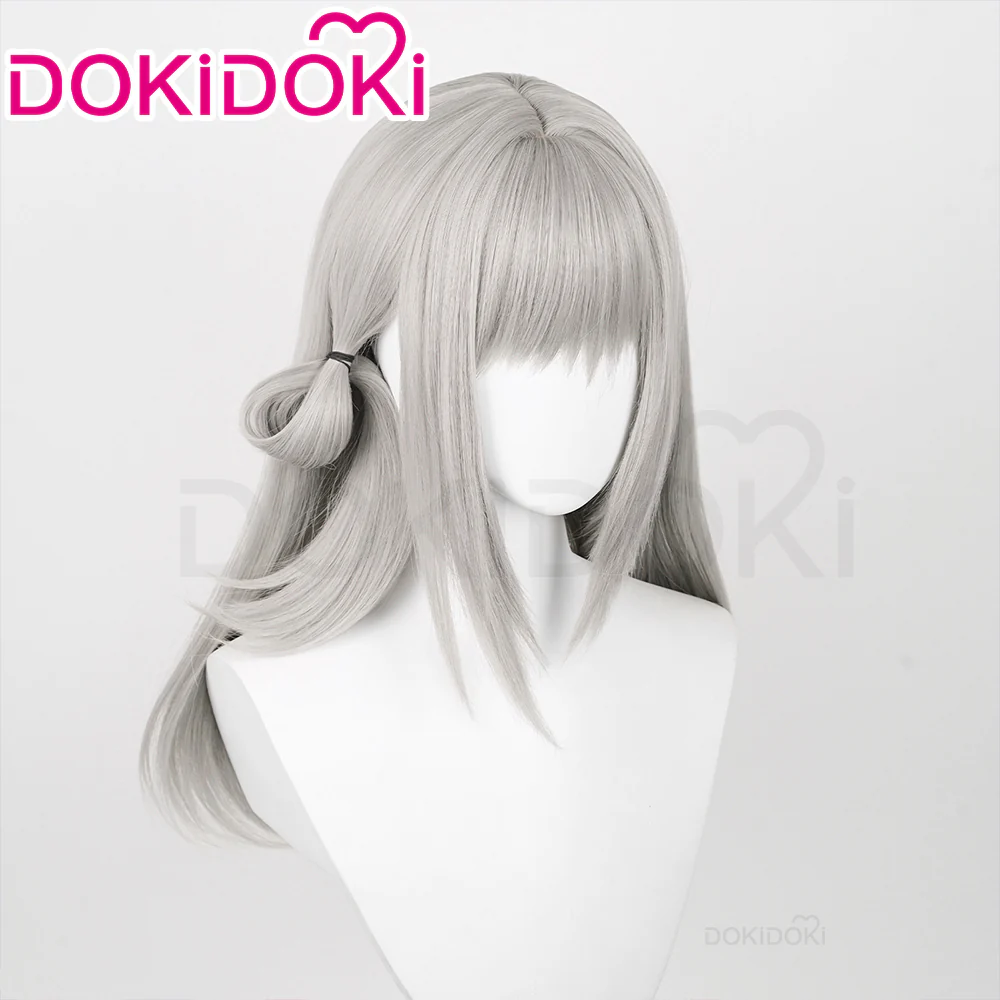 DokiDoki Game Reverse:1999 Cosplay Vertin Wig Long Straight Silver Hair - Image 2